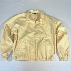 Vintage Polo Ralph Lauren Men Full-Zip Yellow Jacket Outdoor Pony Logo Size XXL